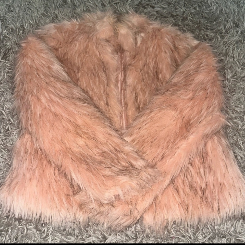 Pink Faux Fur Jacket